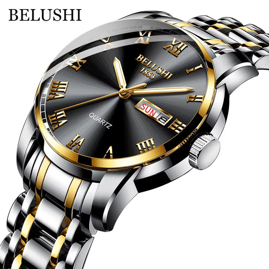 Fashion Ultra Thin Mens Watches Top Brand Luxury Quartz Watch Men Steel Mesh Waterproof Wrist Watch Relogio Masculino